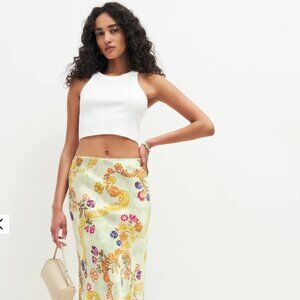 Reformation Layla Silk Skirt